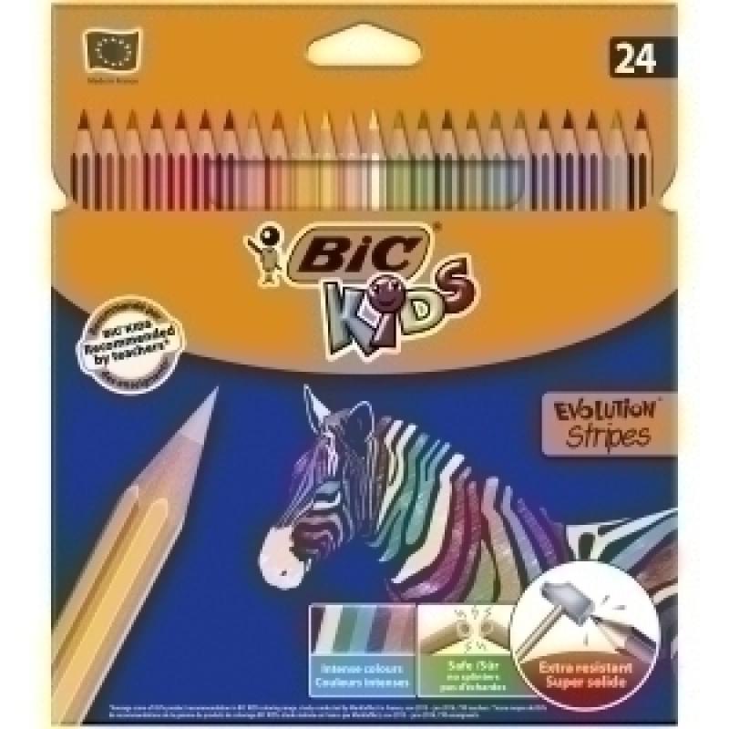 lapices-de-colores-bic-evolution-stripes-estuche-de-24
