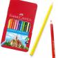 Lápices de colores FABER-CASTELL  estuche de Metal De 12
