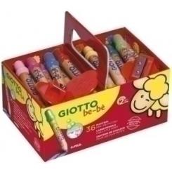 Lapices De Colores Giotto Bebe Super School Pack De 36 Con 3 Afilalapices