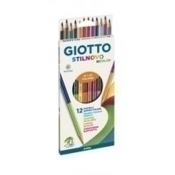 Lapices De Colores Giotto Stilnovo Bicolor Estuche De 12