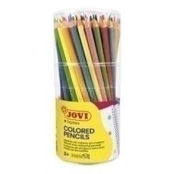 Lapices De Colores Jovi Woodless Triangular Bote De 84