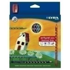 Lapices De Colores Lyra Groove Slim Estuche De 24 Con Afilalapiz