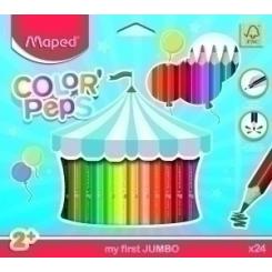 Lapices De Colores Maped Color Peps Jumbo Estuche De 24