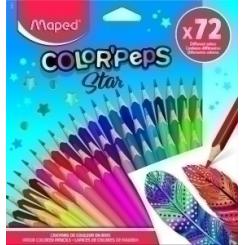Lapices De Colores Maped Color Peps Star Estuche De 72
