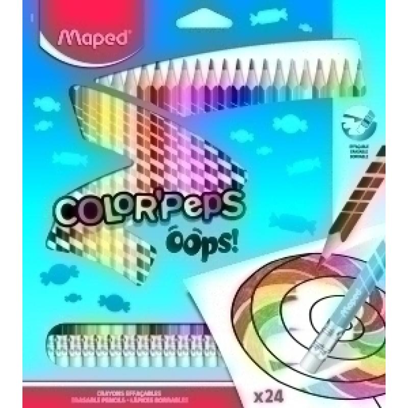 lapices-de-colores-maped-color´peps-borrable-oops-resina-estuche-de-24-con-goma