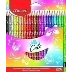 Lapices De Colores Maped Mini Cute  Estuche De 24