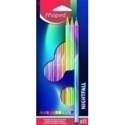 Lapices De Colores Maped Nightfall  Estuche De 12