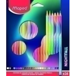 Lapices De Colores Maped Nightfall Estuche De 24