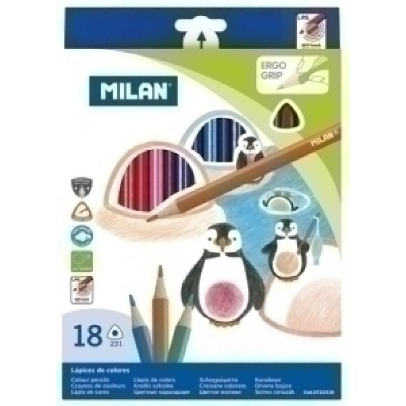 lapices-de-colores-milan-ergo-grip-triangulares-estuche-de-18