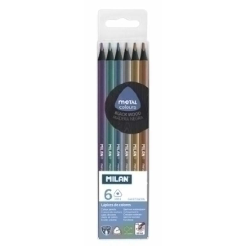lapices-de-colores-milan-metal-colours-estuche-de-6
