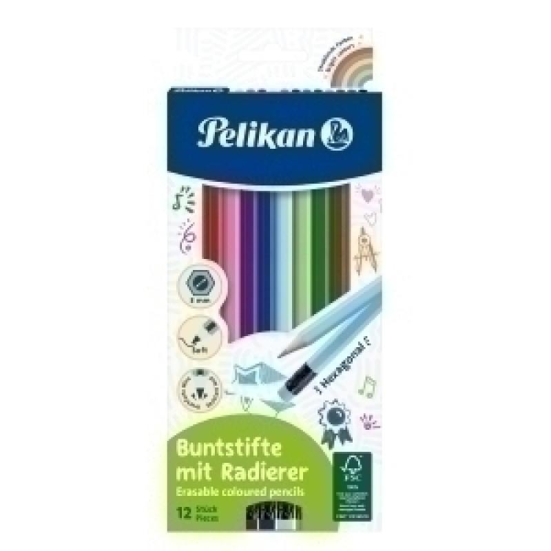lapices-de-colores-pelikan-borrable-estuche-de-12-con-goma