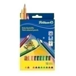 Lapices De Colores Pelikan Triangular Estuche De 12 (Bsd12Dn)