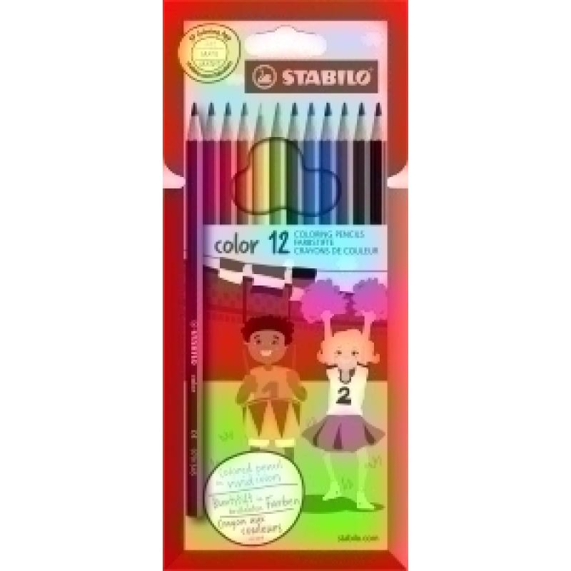 lapices-de-colores-stabilo-color-estuche-de-12-basicos-fluor