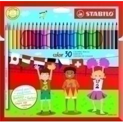 Lapices De Colores Stabilo Color Estuche De 30 (Basicos + Fluor)