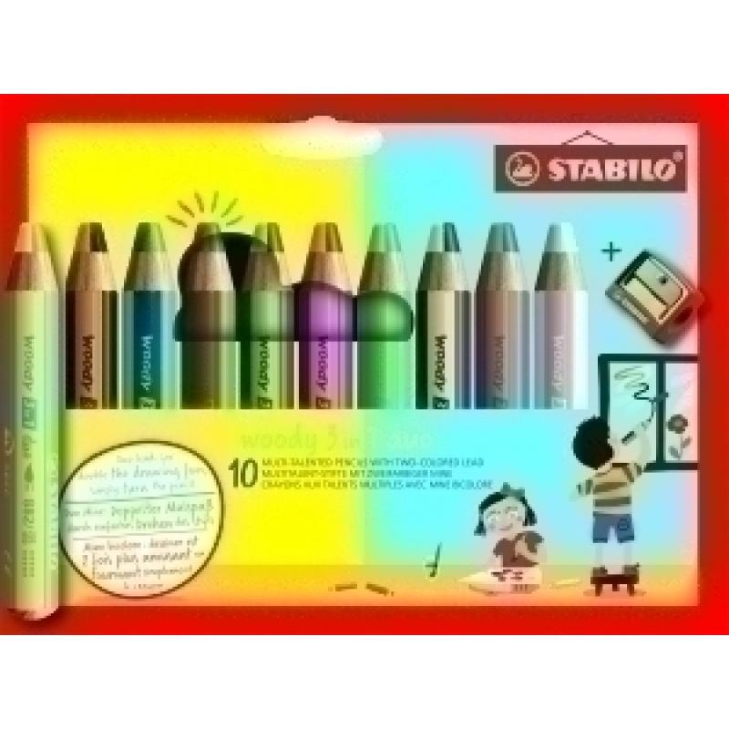 lapices-de-colores-stabilo-woody-3-en-1-duo-surtido-estuche-de-10-afilalapiz