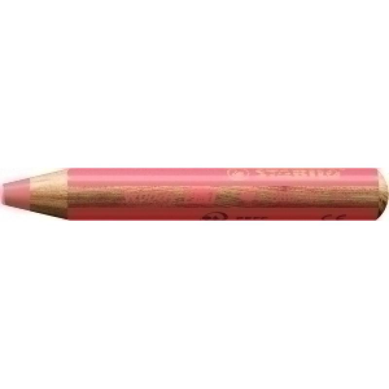 lapices-de-colores-stabilo-woody-3-en-1-pastel-rojo-estuche-de-5