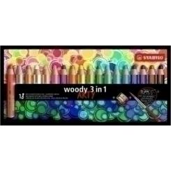 Lapices De Colores Stabilo Woody 880 3 En 1 Arty Line Estuche De 18 (Incluye Sacapuntas)