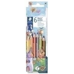 Lapices De Colores Staedtler 128 Noris Club Triplus Jumbo Estuche De  6
