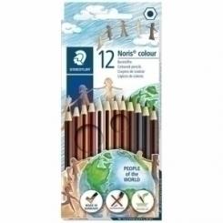 Lapices De Colores Staedtler 185 Noris Colour Wopex  Tonos De Piel Estuche De 12