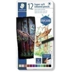 Lapices De Colores Staedtler Design Journey Super Soft 149C Estuche Metal De 12