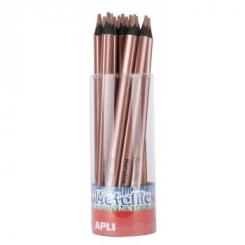 APLI Lapices Jumbo Metallic Tri.Co.Bronce 18