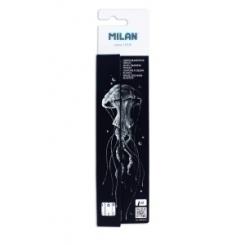 Lapices Milan Dibujo Mina Gruesa 4Mm Blancos Estuche De 3