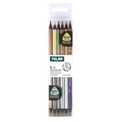Lapices MILAN Fluor&Metal Caja De 6