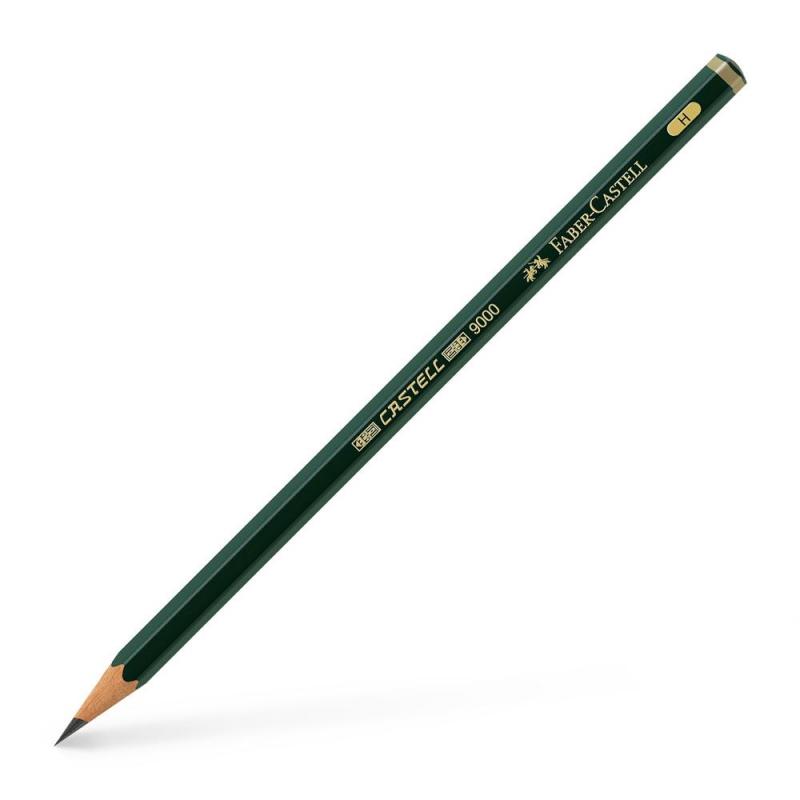 Lápiz de grafito FABER-CASTELL 9000 - H