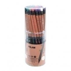 Lapiz De Grafito Milan Con Goma Hb Cooper Caja De 24