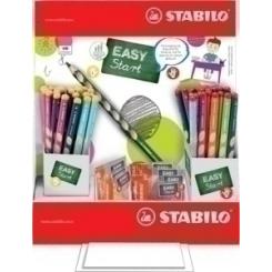 Lapiz De Grafito Stabilo Easy Graph Expositor De 72 Contenido: 48 Lapices Y 8 Afilas Diestro 24 Lapices Y 4 Afilas Zurdo