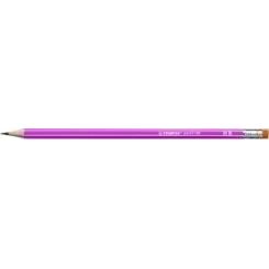 Lapiz De Grafito Stabilo Hexagonal Con Goma 2160 Hb Rosa