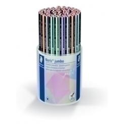 Lapiz De Grafito Staedtler 119 Noris Club Jumbo Colores Pastel Expositor De 48