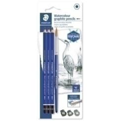 Lapiz De Grafito Staedtler Design Journey 100A Lumograph Aquarell Blister De 3