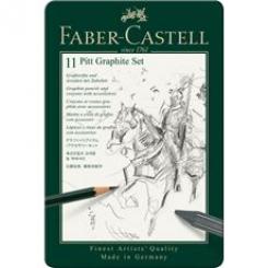 Lápiz FABER-CASTELL Pitt Grafito Estuche Metal 11