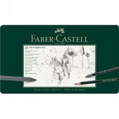 Lápiz FABER-CASTELL Pitt Grafito Estuche Metal 26