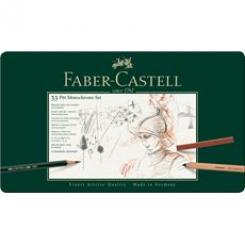 Lápiz FABER-CASTELL Pitt Monochrome Estuche Metal 33
