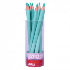 APLI Lapiz Jumbo Pastel Tri.Col. Verde 18U