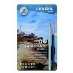 Lapiz Lyra Graduate Aquarell Estuche Metal De 12