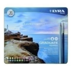 Lapiz Lyra Graduate Aquarell Estuche Metal De 24