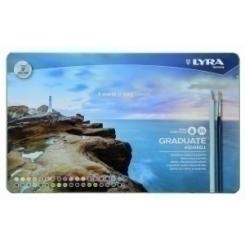 Lapiz Lyra Graduate Aquarell Estuche Metal De 36