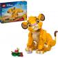 Lego | Disney El Rey León: Simba Cachorro Juguete Infantil de Construcción, Idea de Regalo para Niñas y Niños de 6 Años o Más, Maqueta Articulada, Decoración del Dormitorio y Estantería 43243