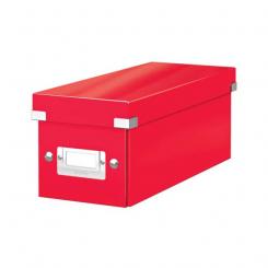 LEITZ Caja Click & Store CD Box (143x147x352 mm), rojo