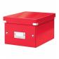 LEITZ Caja de archivo universal Click & Store Mediana (281x200x369 mm), rojo