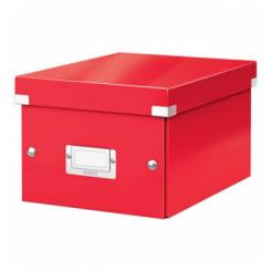 LEITZ Caja de archivo universal Click & Store Mediana (281x200x369 mm), rojo