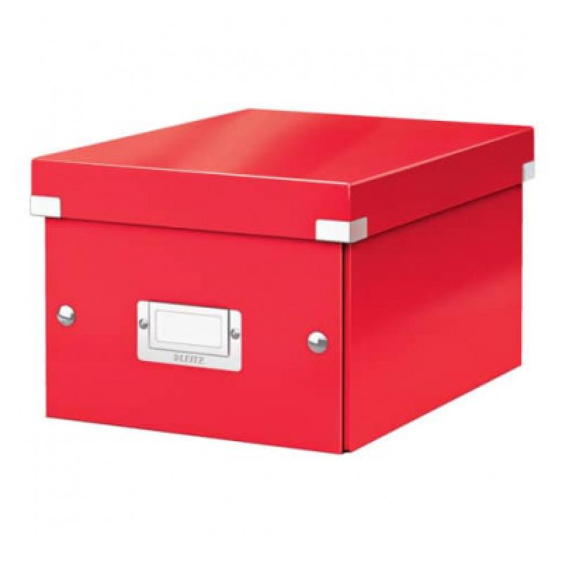 LEITZ Caja de archivo universal Click & Store Mediana (281x200x369 mm), rojo