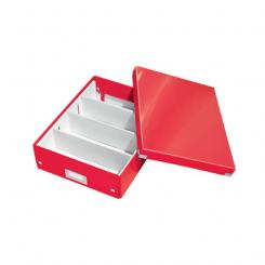 LEITZ Caja organizadora Click & Store Mediana (280x100x370 mm), rojo