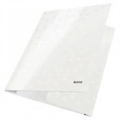 LEITZ Carpeta de 3 solapas WOW. DIN A4. Cartón, blanco