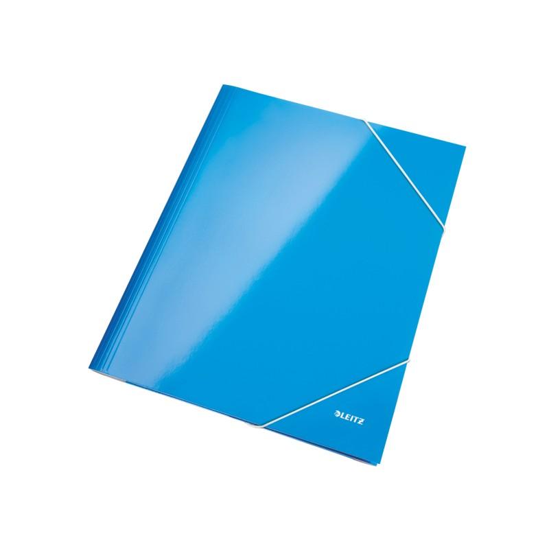 LEITZ Carpeta de 3 solapas WOW. DIN A4. Cartón, azul