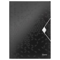 LEITZ Carpeta de 3 solapas WOW. DIN A4. Cartón, negro