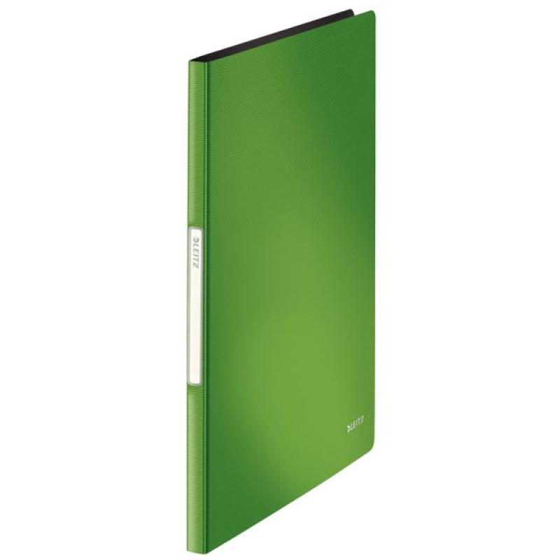 LEITZ Carpeta de fundas Solid. PP. 20 fundas. DIN A4, verde
